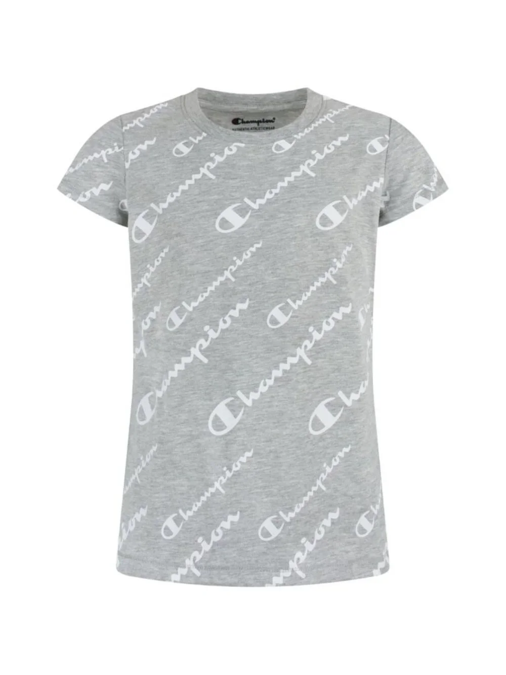 Champion Little Girls Script All Over Print T-shirt